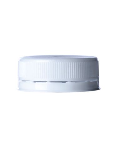 White PP plastic 38-IPEC ribbed skirt lid