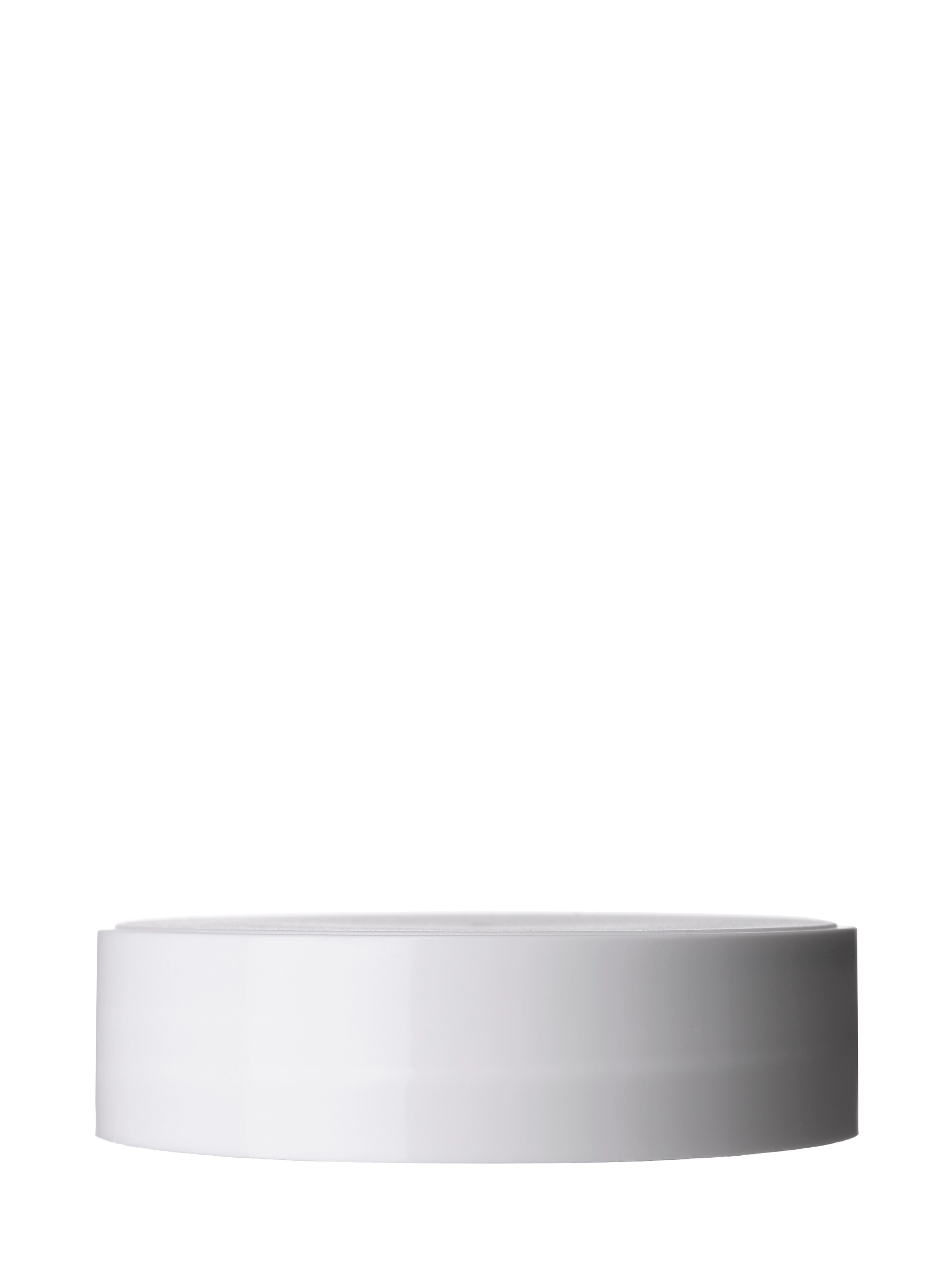 Matte White PP Plastic 63-485 Smooth Skirt Lid – L19606WHH34
