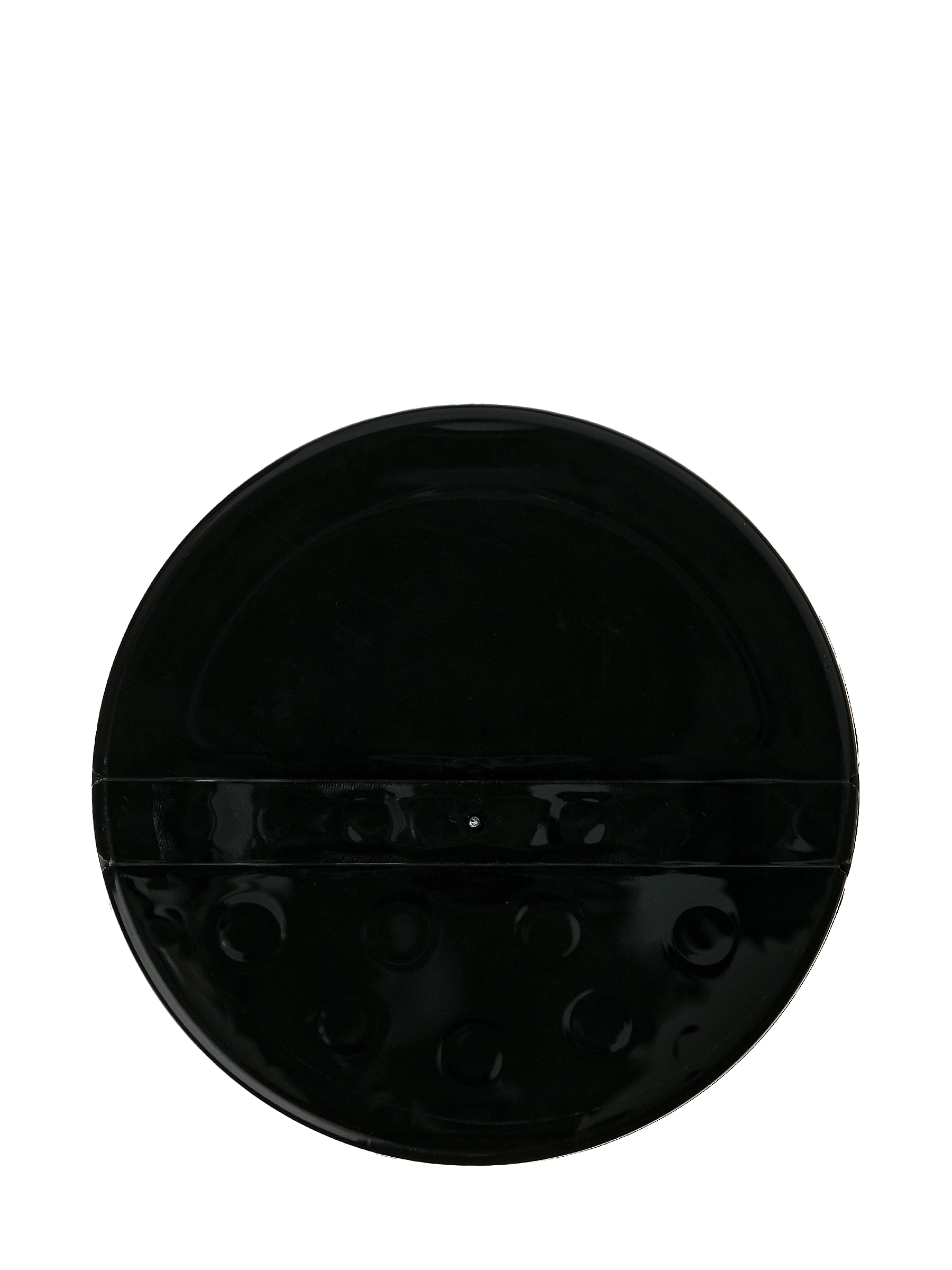Black PP Plastic 63-485 Smooth Skirt 7-Hole Dual Flip Top Spice Sifter Lid – L1961BKH10