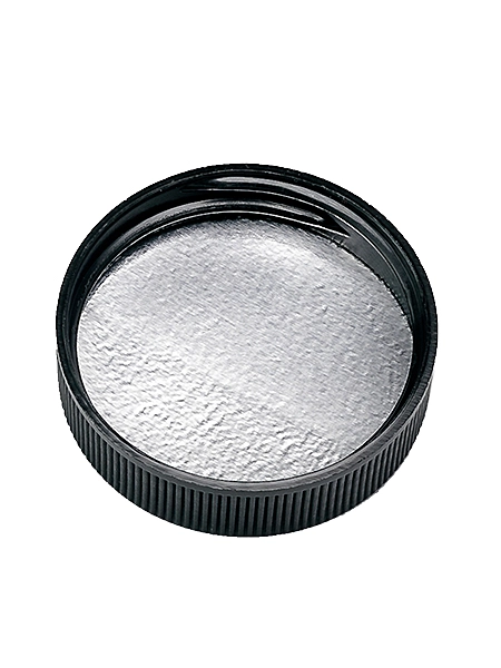 Black PP Plastic 38-400 Ribbed Skirt Lid – L196BKH11