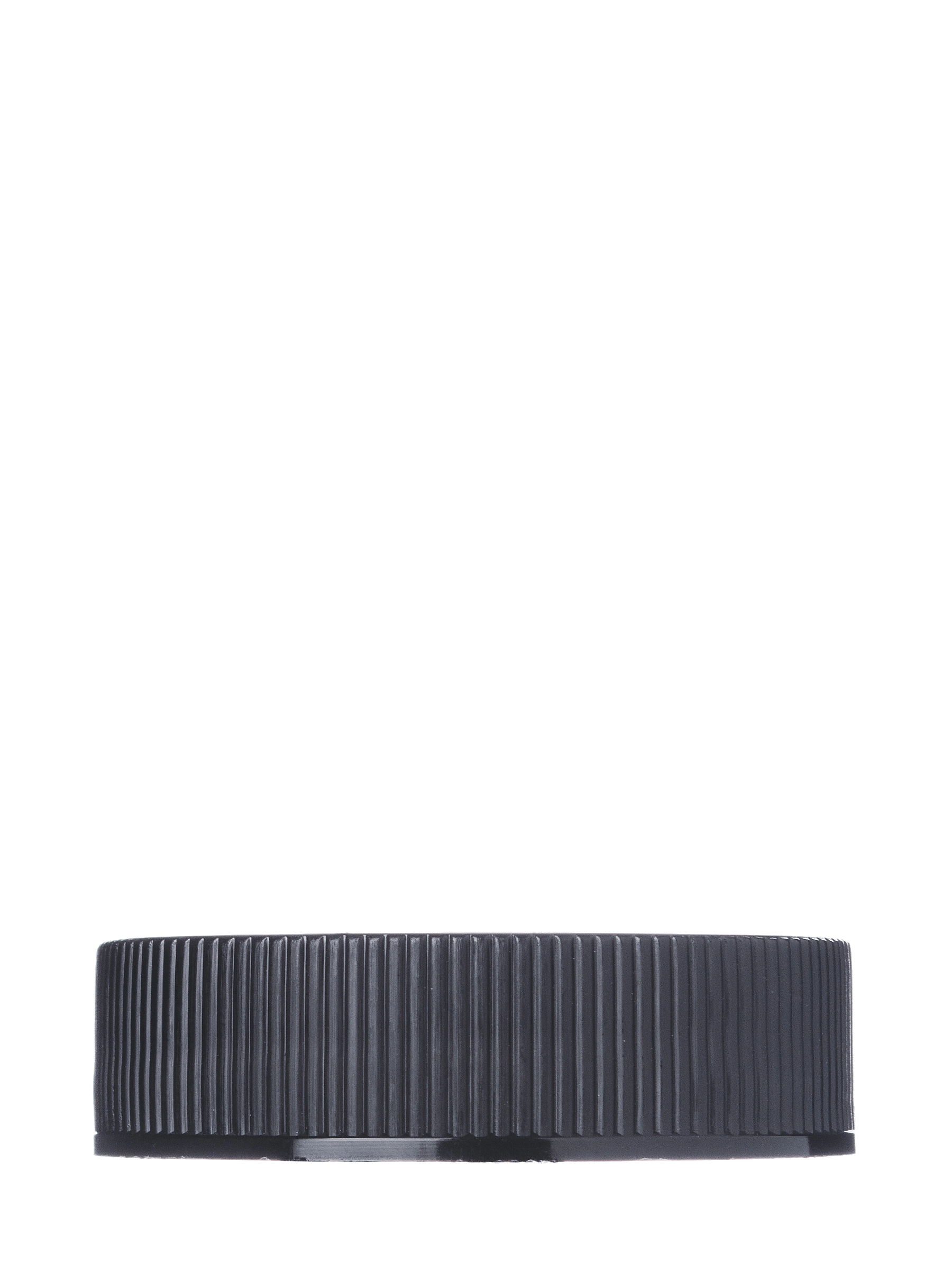 Black PP Plastic 38-400 Ribbed Skirt Lid – L196BKH64
