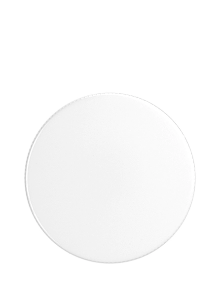 White PP Plastic 38-400 Ribbed Skirt Lid – L196WHF1