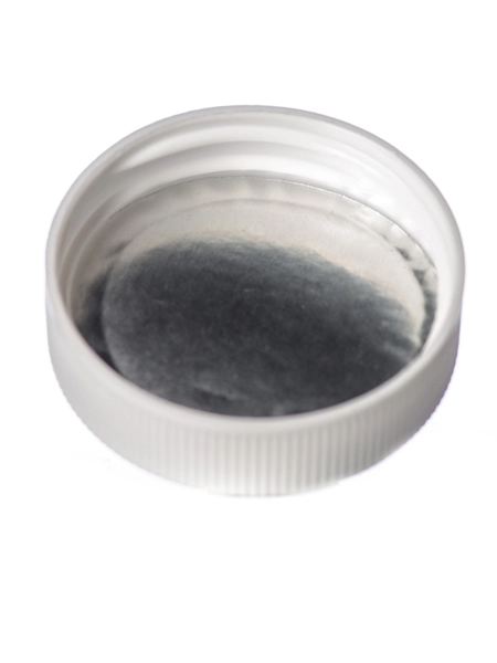 White PP Plastic 38-400 Ribbed Skirt Lid – L196WHH64