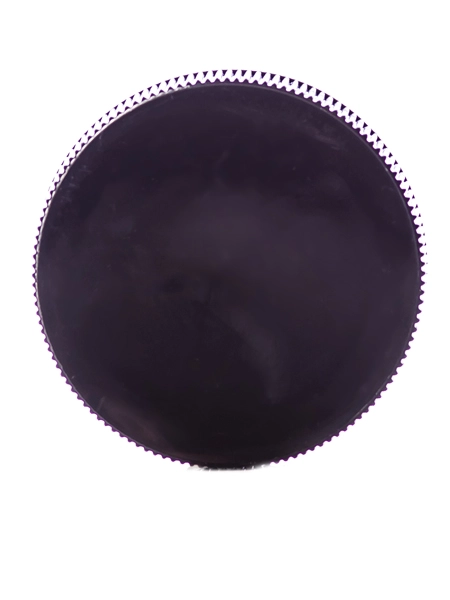 Black PP Plastic 38-400 Ribbed Skirt Lid – L197B