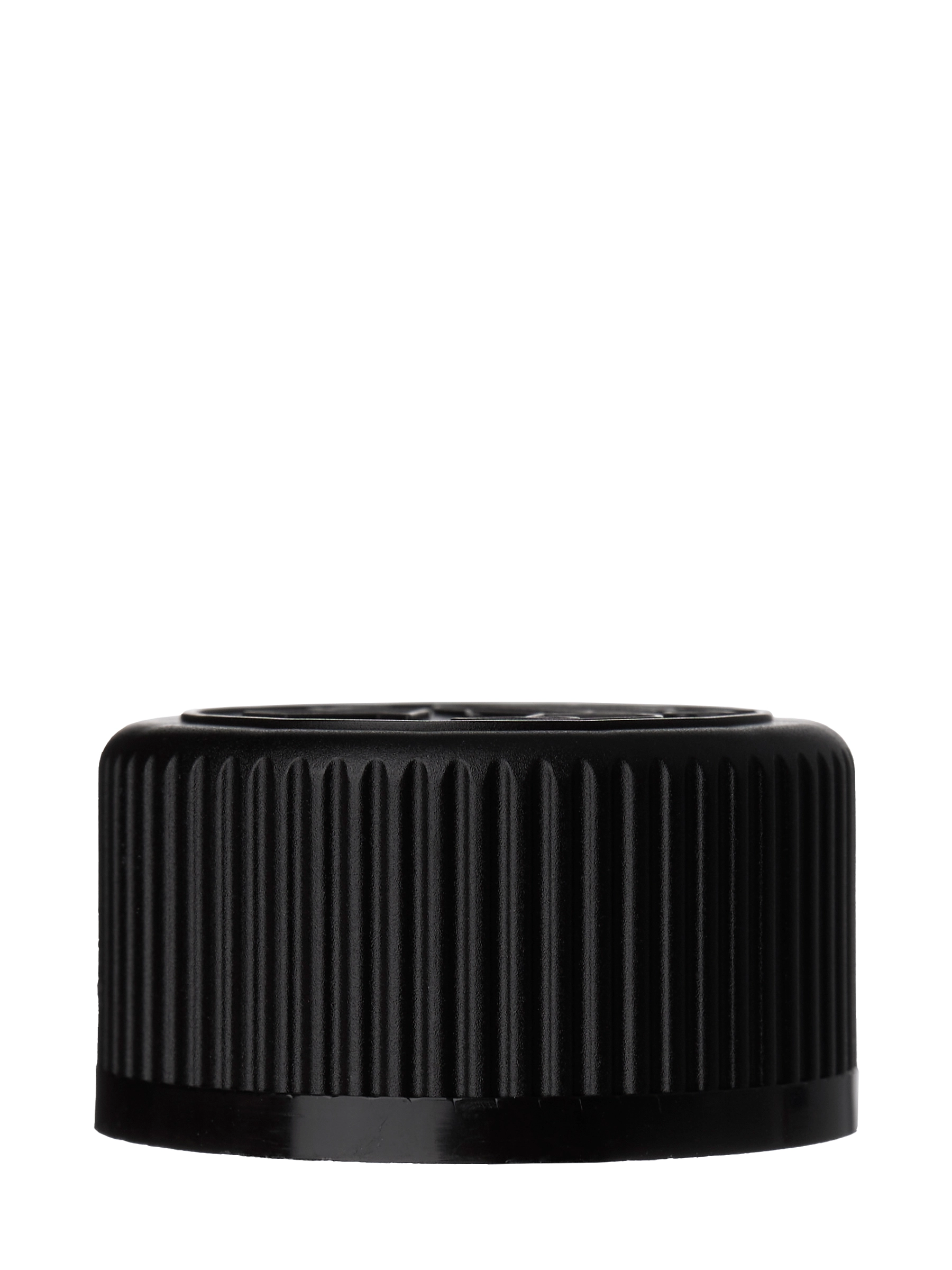 Black PP Plastic 24-400 Child-Resistant Pictorial Lid – L19842BKF47