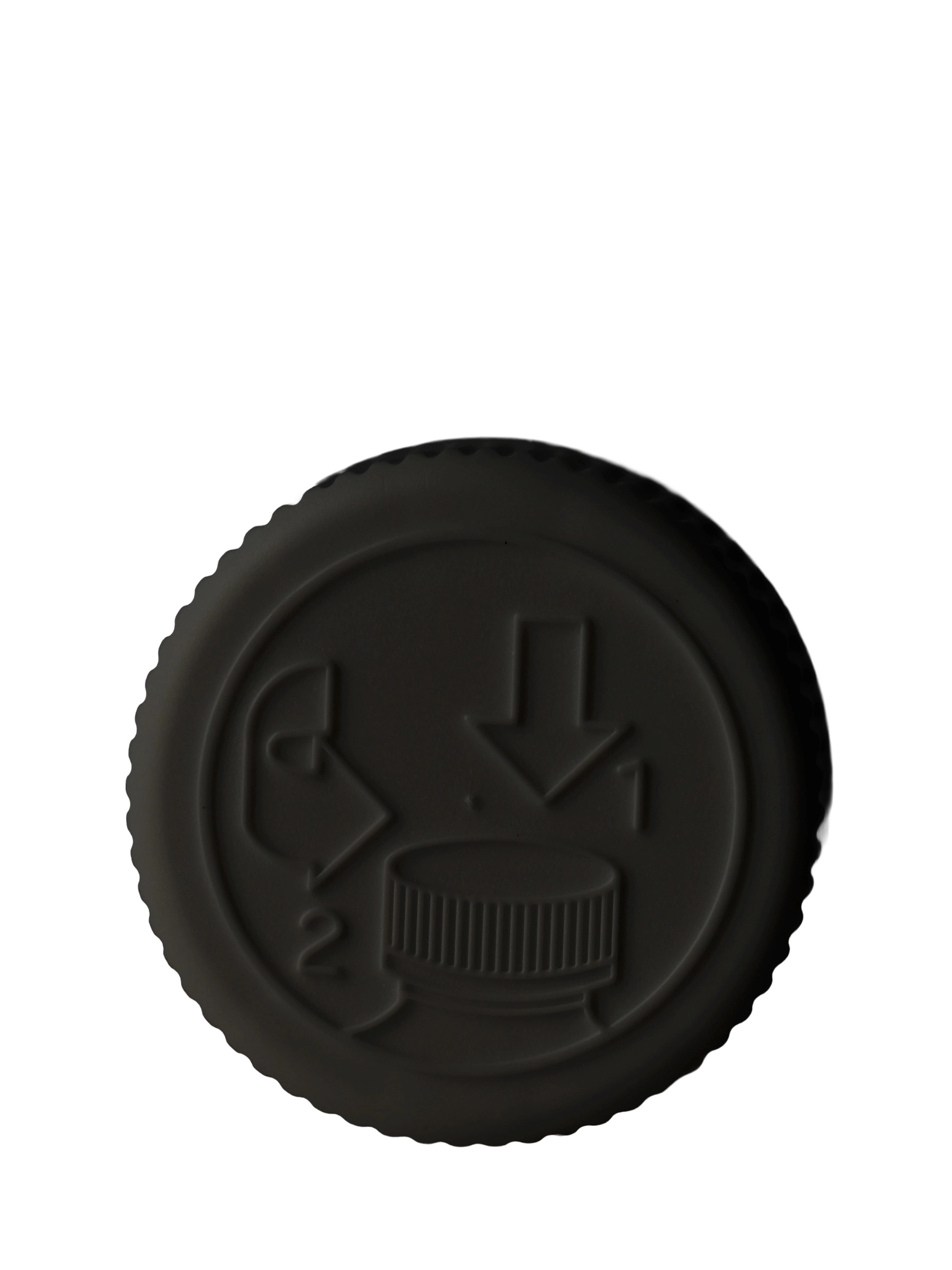 Black PP Plastic 24-400 Child-Resistant Pictorial Lid – L19842BKH194