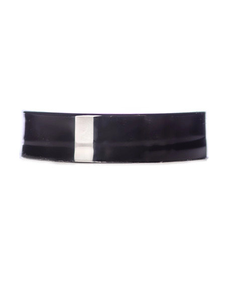 Black PP Plastic 43-400 Smooth Skirt Unlined Lid – L203