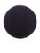 Black PP plastic 43-400 smooth skirt lid with printed pressure sensitive (PS) liner