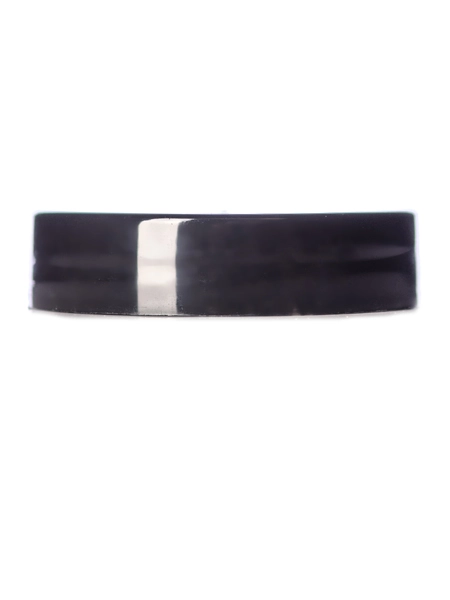 Black PP Plastic 43-400 Smooth Skirt Lid – L203F