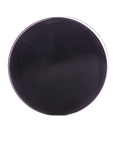 Black PP plastic 43-400 smooth skirt lid with foam liner