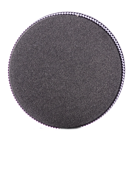Black PP Plastic 43-400 Ribbed Skirt Side-Gated Lid – L203RB