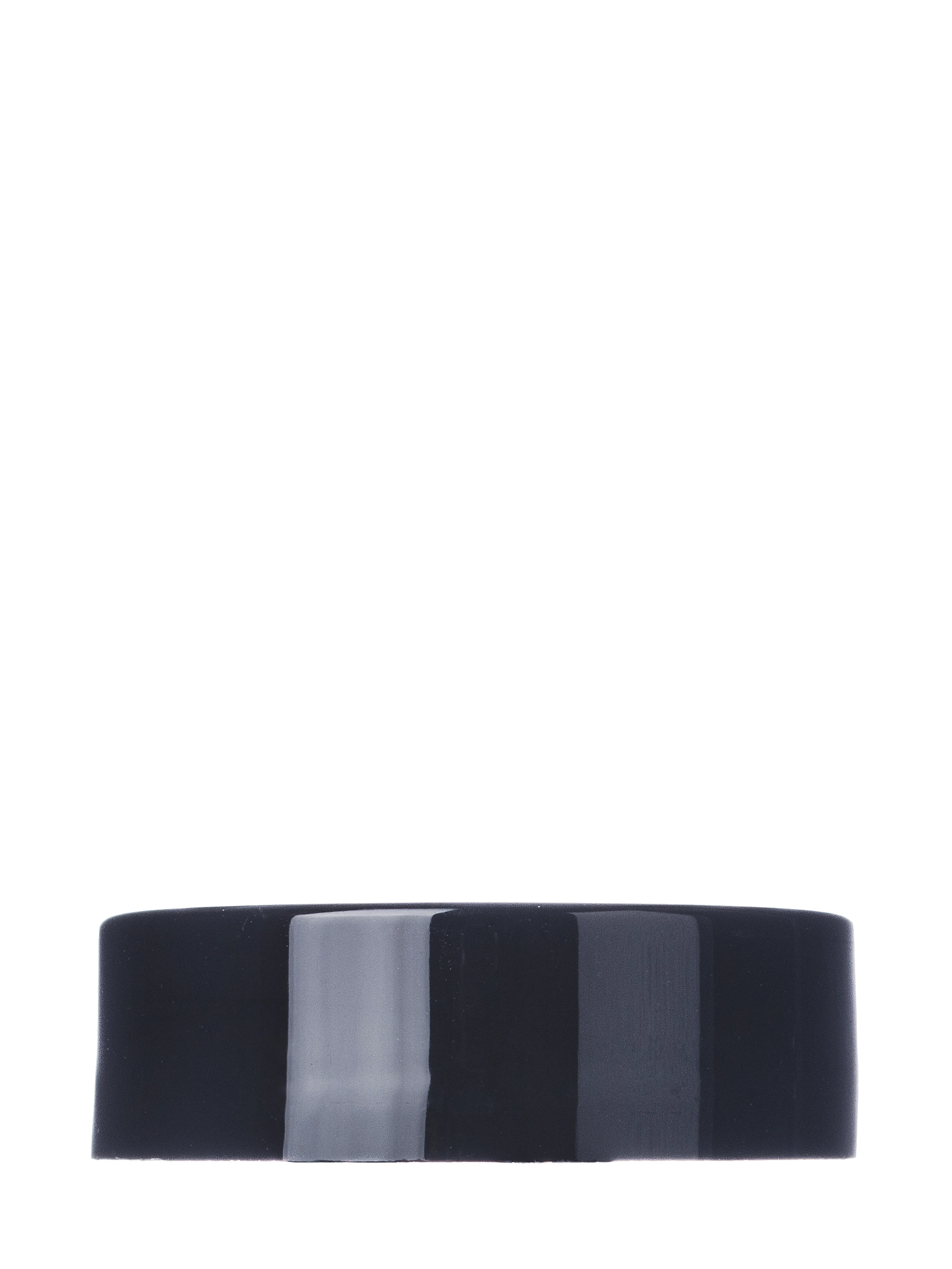 Black PP Plastic 45-400 Smooth Skirt Lid – L204BKH64