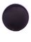 Black PP plastic 45-400 ribbed skirt lid with unprinted pressure sensitive (PS) liner