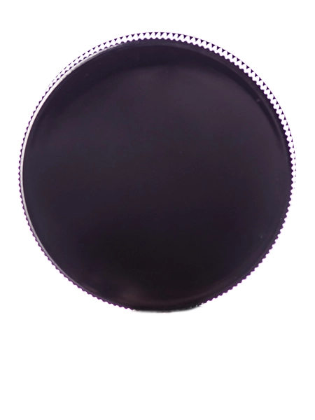 Black PP Plastic 45-400 Ribbed Skirt Lid – L205B
