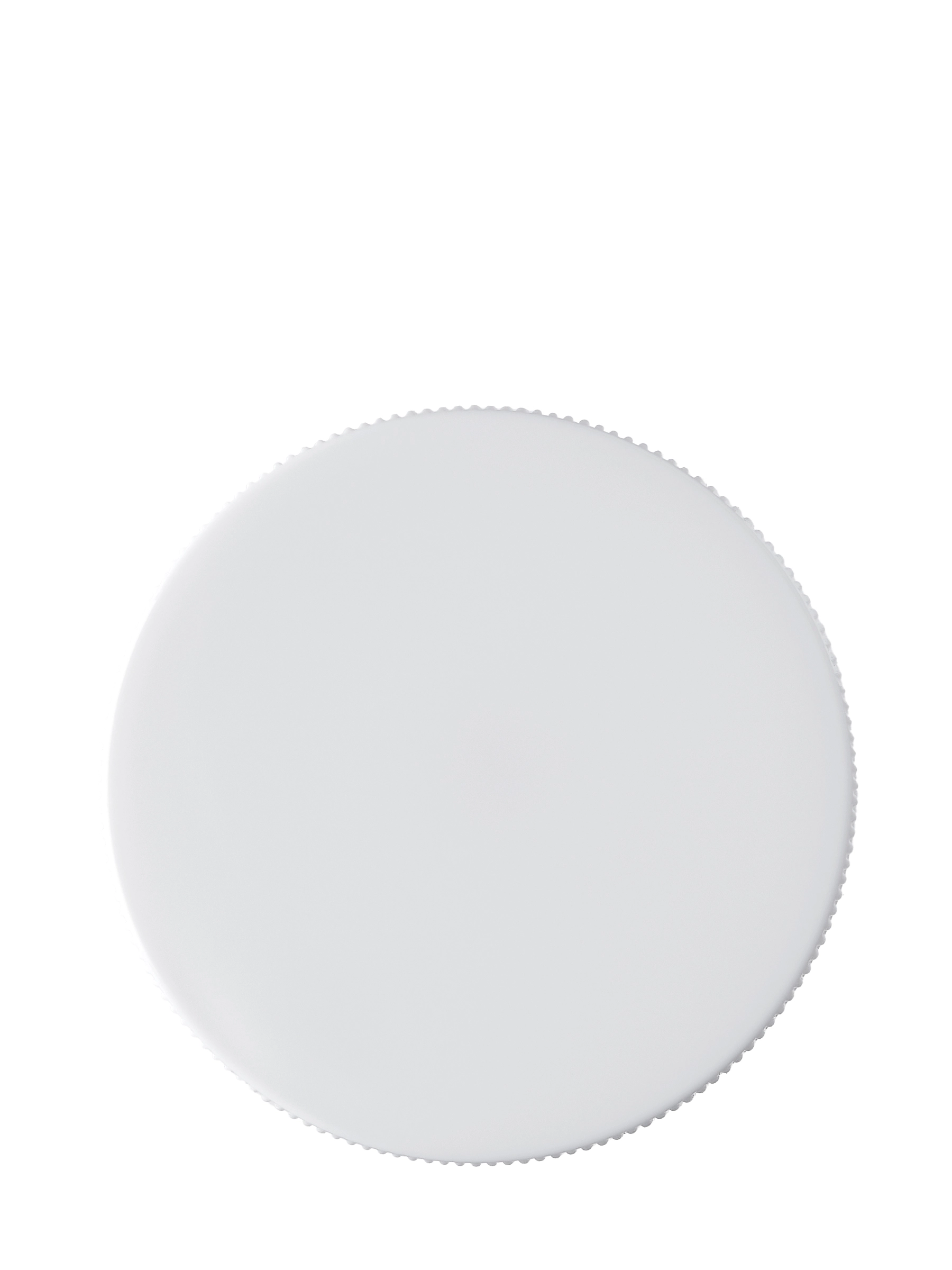 White PP Plastic 45-400 Ribbed Skirt Lid – L205WHF1