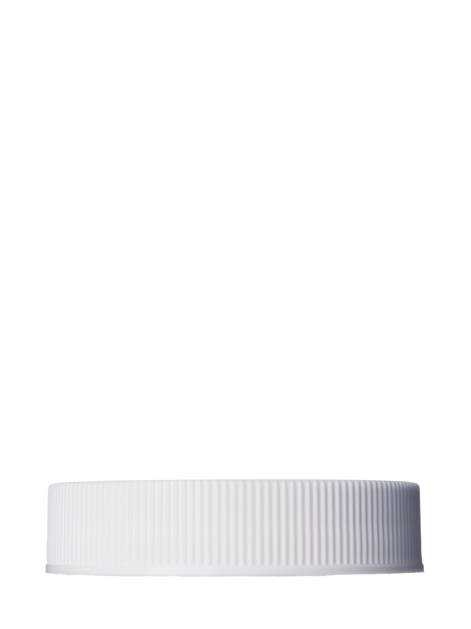 White PP Plastic 45-400 Ribbed Skirt Lid – L205WHH64