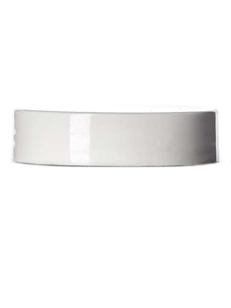 White PP Plastic 43-400 Smooth Skirt Lid – L206