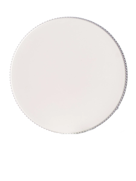 White PP Plastic 43-400 Ribbed Skirt Lid – L206WHF1