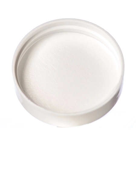 White PP Plastic 45-400 Smooth Skirt Lid – L207A