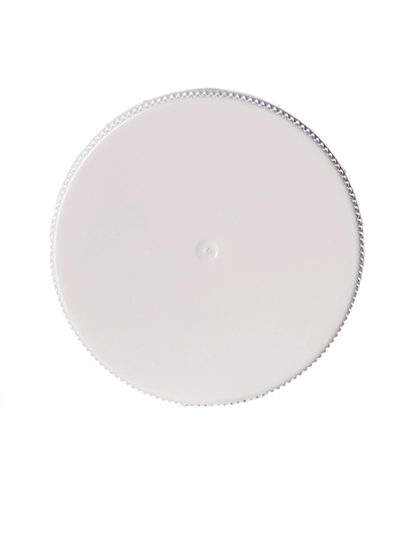 White PP Plastic 45-400 Ribbed Skirt Lid – L207PL