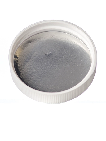 White PP Plastic 45-400 Ribbed Skirt Lid – L207PL