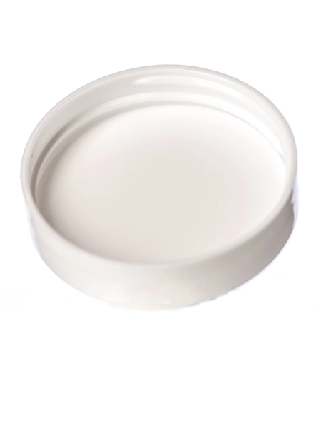 White PP Plastic 48-400 Smooth Skirt Lid – L208A