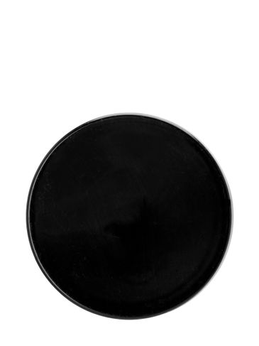 Black PP plastic 48-400 smooth skirt lid with foam liner