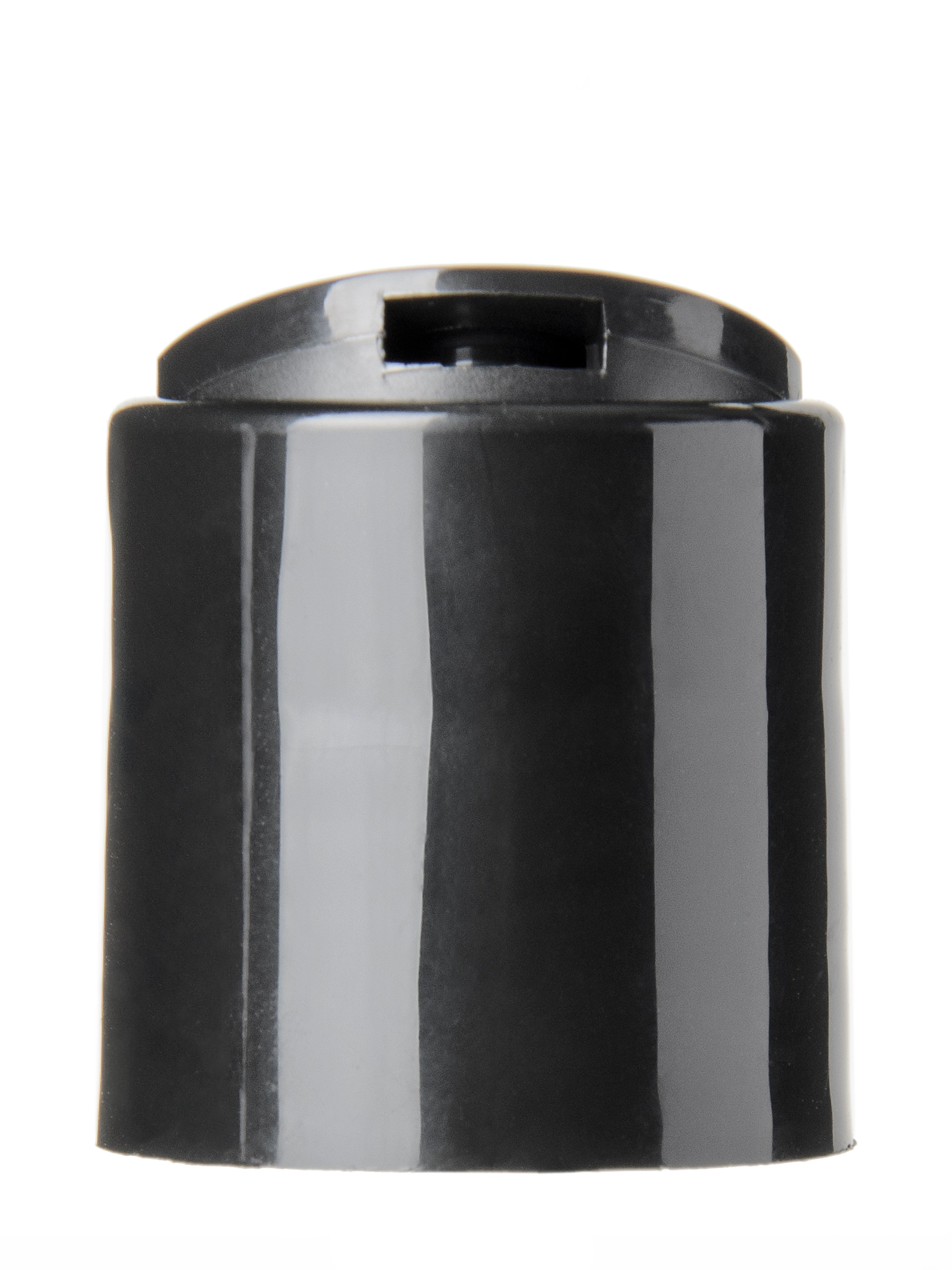 Black PP Plastic 24-410 Smooth Skirt Disc Top Lid – L2128BKP7