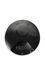 Black PP plastic 24-410 smooth skirt disc top lid with unprinted foam pressure sensitive (PS) liner