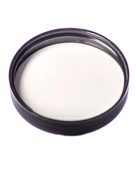 Black PP Plastic 53-400 Ribbed Skirt Lid – L214