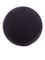 Black PP plastic 53-400 ribbed skirt lid with foam liner
