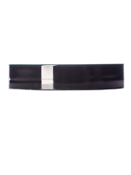 Black PP Plastic 53-400 Smooth Skirt Lid – L217BKF1