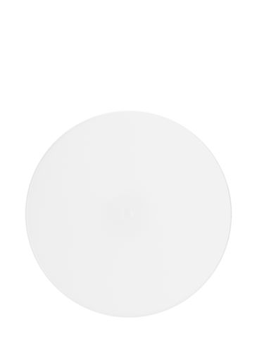 White PP plastic 53-400 smooth skirt unlined lid
