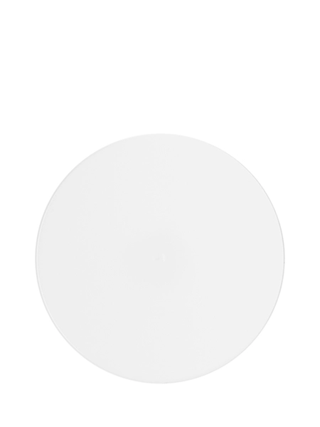 White PP Plastic 53-400 Smooth Skirt Lid – L217WHP1