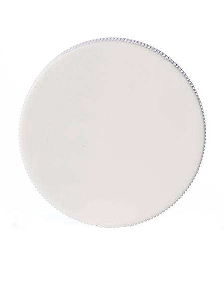 White PP Plastic 53-400 Ribbed Skirt Lid – L219P