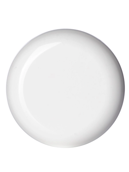 White PP Plastic 58-400 Unlined Dome Lid – L225T