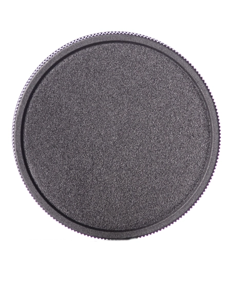 Black PP Plastic 58-400 Ribbed Skirt Lid – L226FB