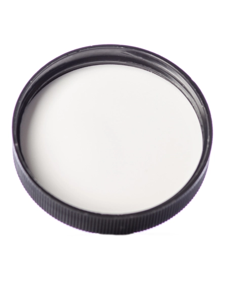 Black PP Plastic 58-400 Ribbed Skirt Lid – L226FB
