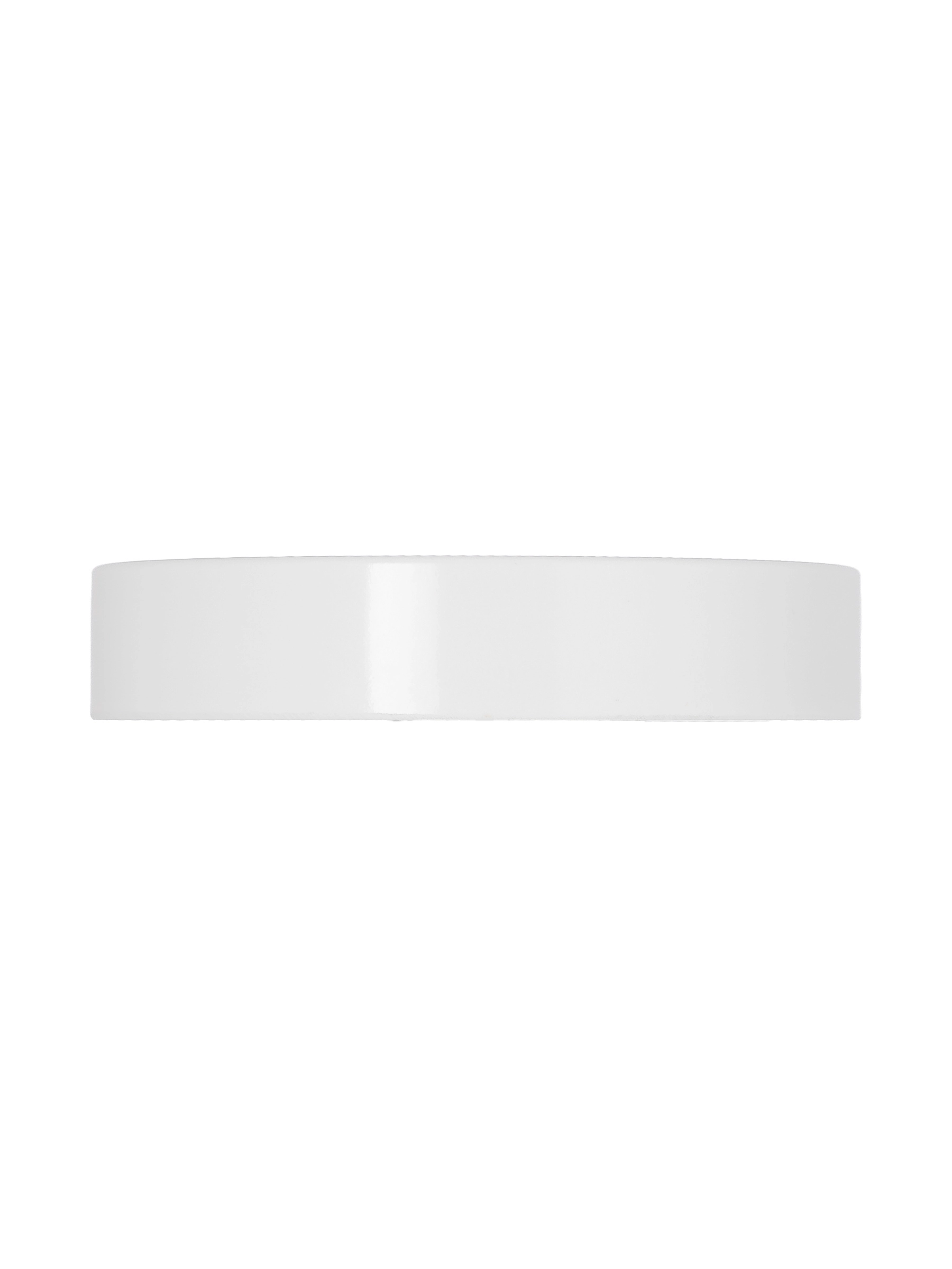 White PP Plastic 58-400 Smooth Skirt Lid – L226WHF1
