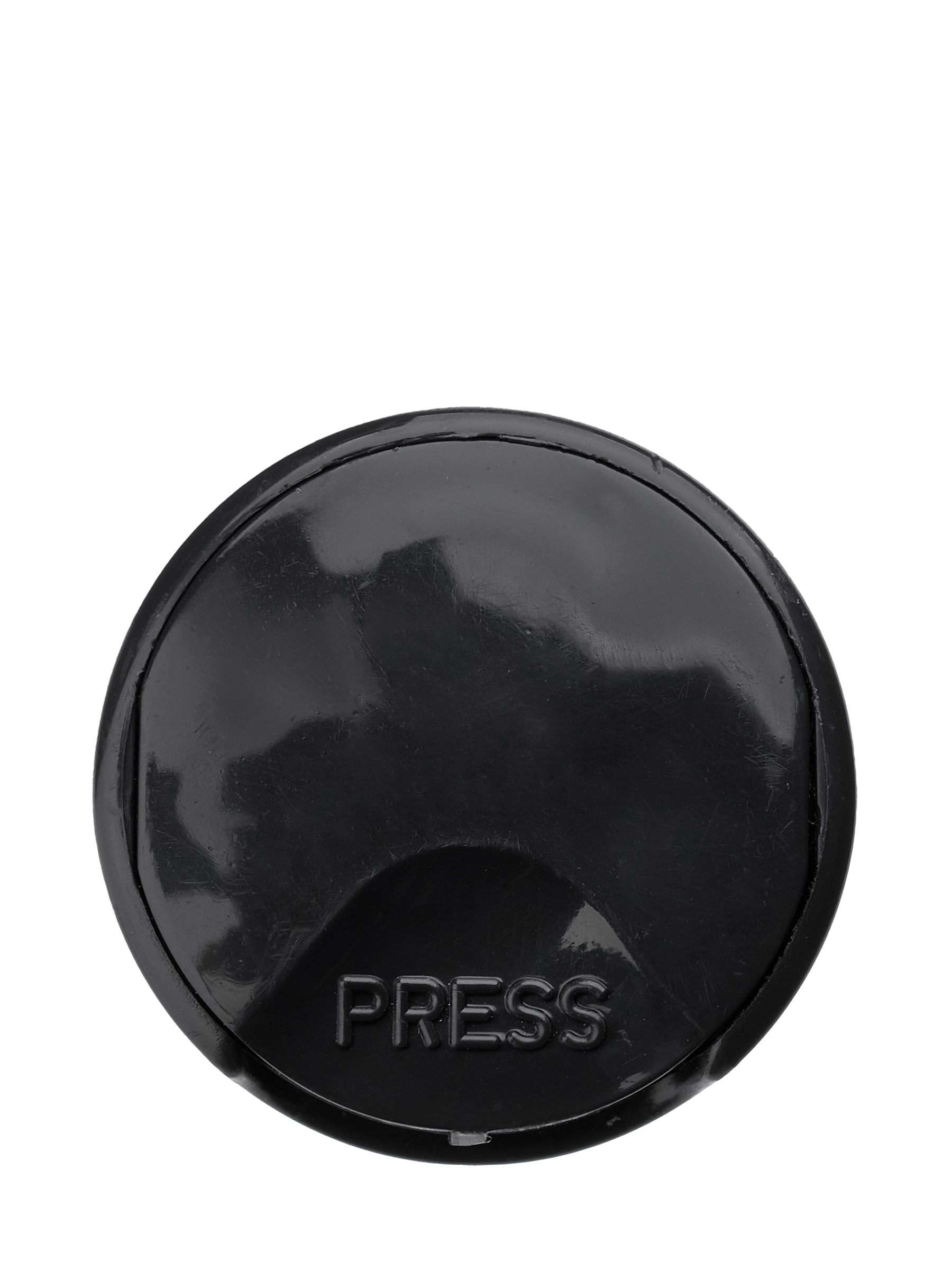 Black 100% PCR PP Plastic 24-410 Smooth Skirt Disc Top Lid – L2279BKP4PCR100