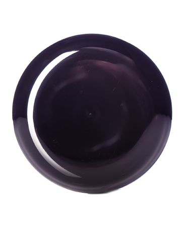 Black PP plastic 58-400 dome lid with foam liner