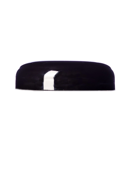 Black PP Plastic 58-400 Unlined Dome Lid – L227U