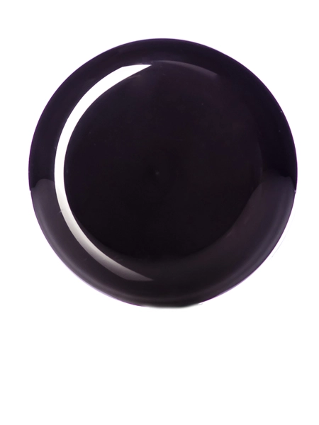 Black PP Plastic 58-400 Unlined Dome Lid – L227U