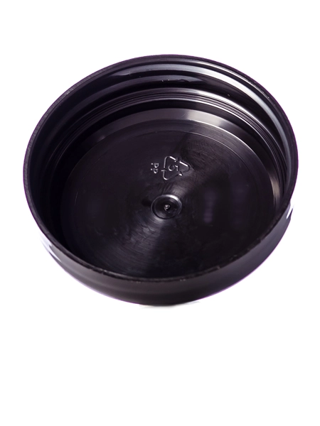 Black PP Plastic 58-400 Unlined Dome Lid – L227U