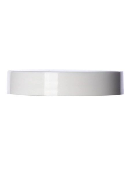 White PP Plastic 58-400 Smooth Skirt Unlined Lid – L228T