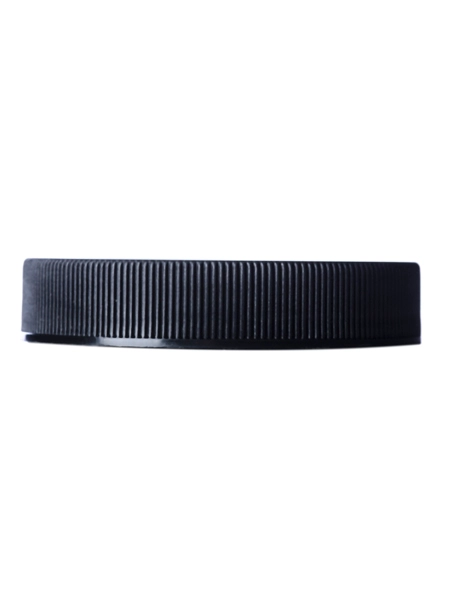 Black PP Plastic 58-400 Ribbed Skirt Lid – L229BKH64