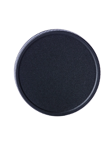 Black PP Plastic 58-400 Ribbed Skirt Lid – L229BKH64