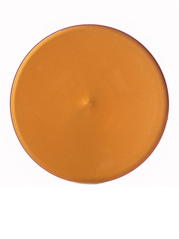 Copper PP plastic 58-400 smooth skirt lid with foam liner