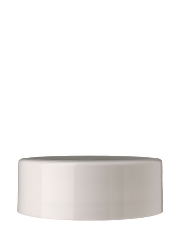White PP plastic 58-400 smooth skirt high lid  with foam liner