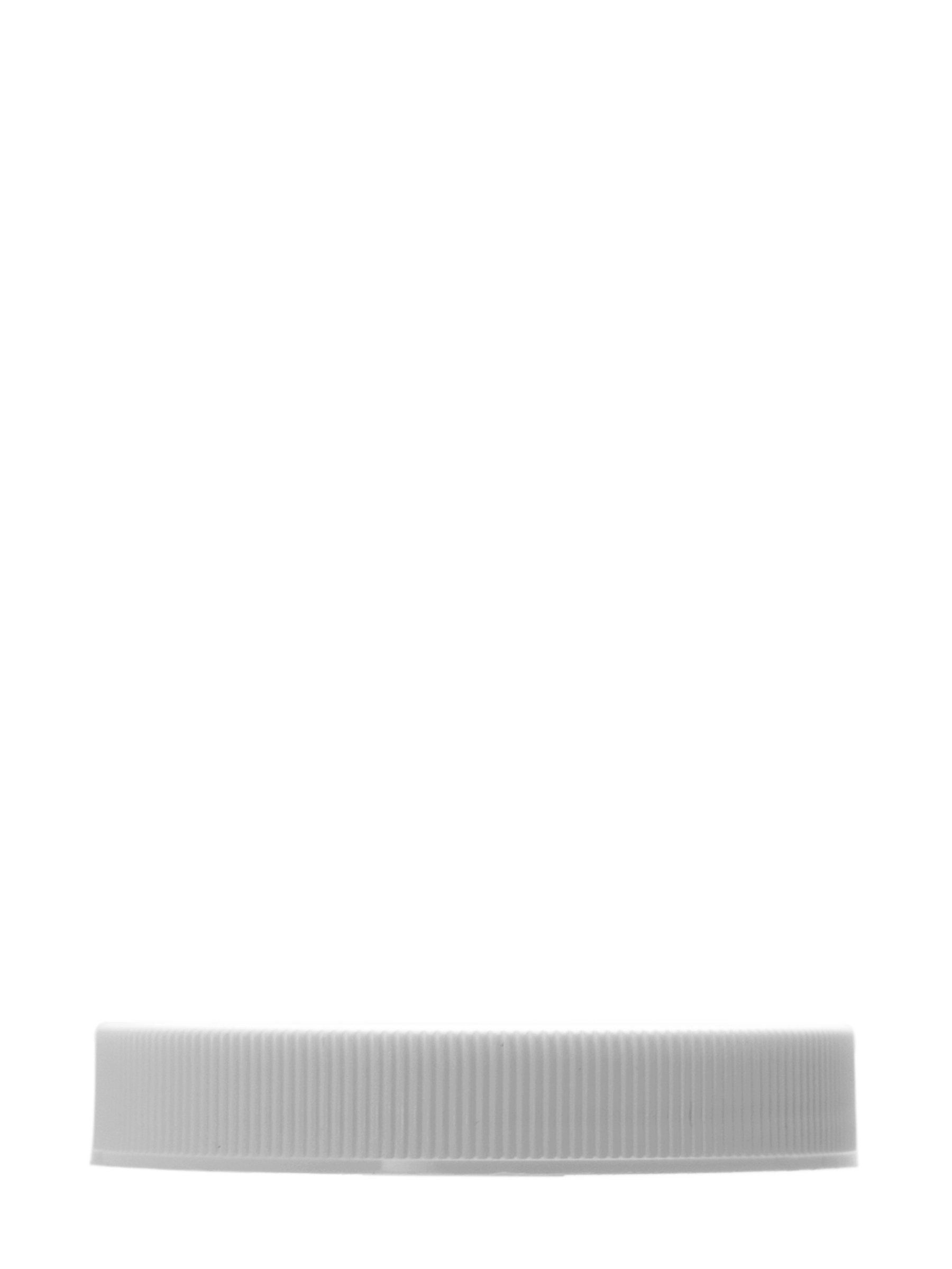 White PP Plastic 63-400 Ribbed Skirt Lid – L233WHF2